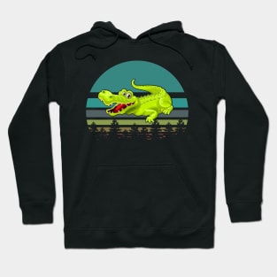 happy crocodile vintage t-shirt Hoodie